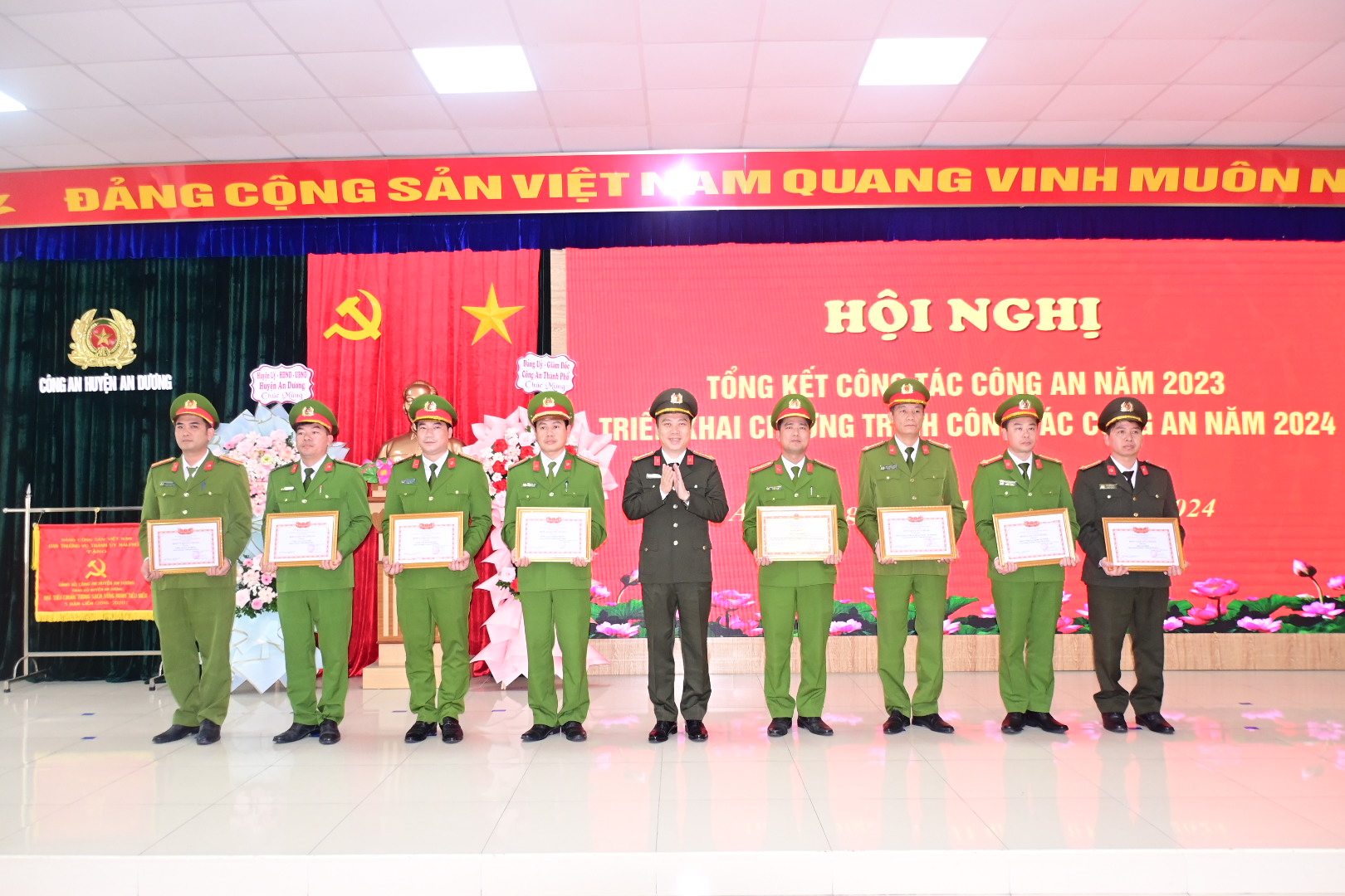 Công an huyện An Dương: Tổng kết công tác năm 2023, triển khai công tác năm 2024